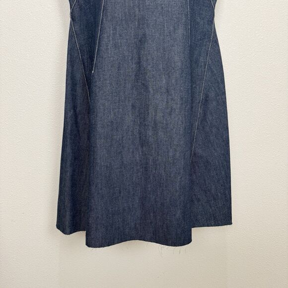Vtg Levis Dress Womens Large Blue Engineered Dark Denim Y2K 1999 Cool Western - Picture 3 of 16